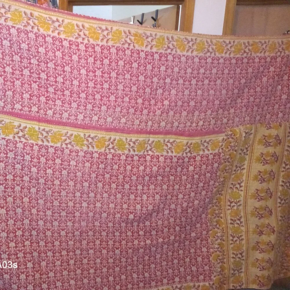 Handmade kantha quilt
